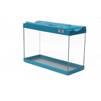 Renkli Kapak Mini Akvaryum Turkuaz 30 CM